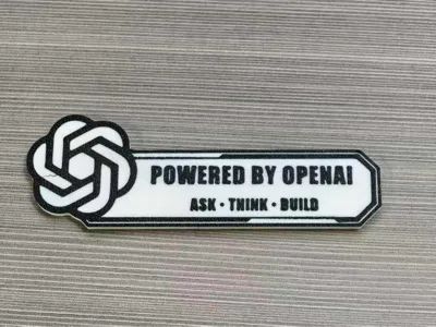 AI Desk Sign｜Monitor Top Decoration