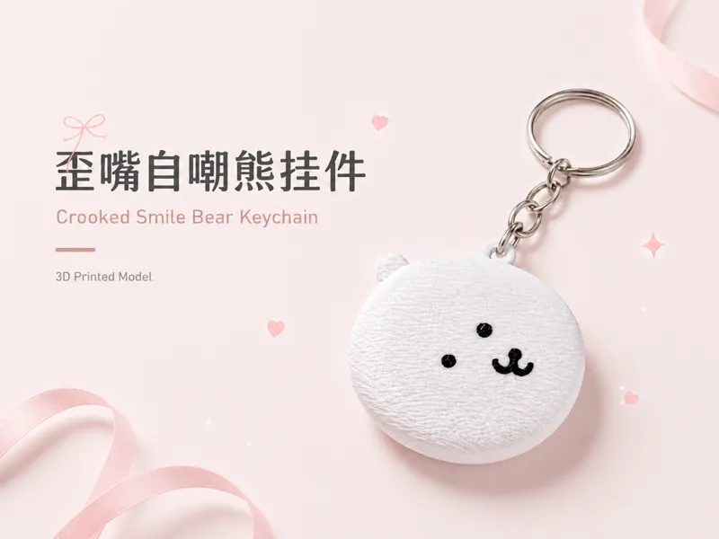 歪嘴自嘲熊挂件