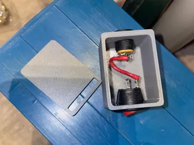 Compact DC Jack & Rocker Switch Box