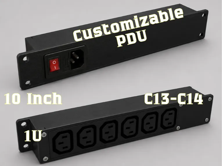 10" Rack Modular PDU (1–6 Outlets in and out)