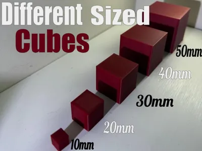 Different Sized Cubes