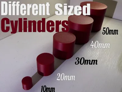Different Sized Cylinders