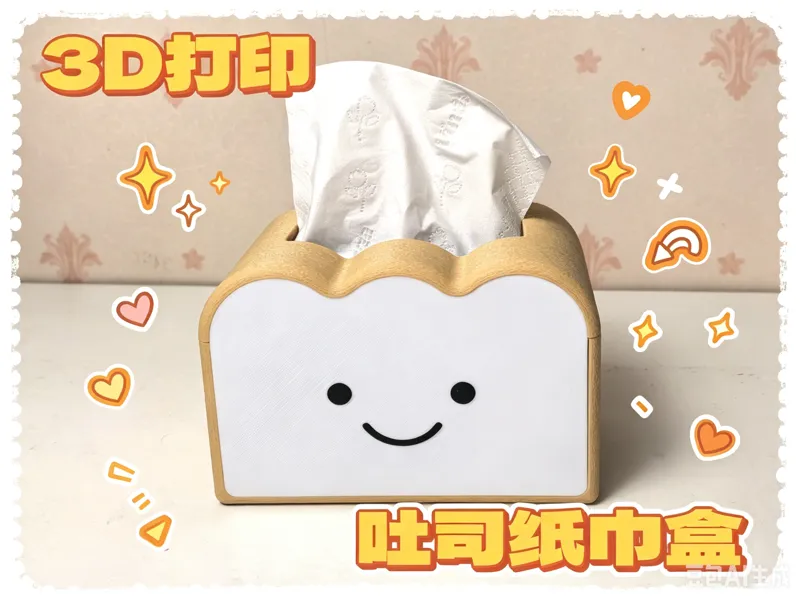 吐司纸巾盒