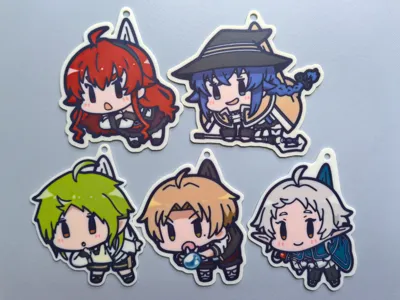 Mushoku Tensei Chibi Charm - rybw 4 colors