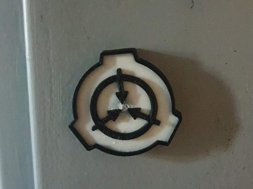 Scp Logo Fridge Magnet for 5x5x5mm magnet cube 