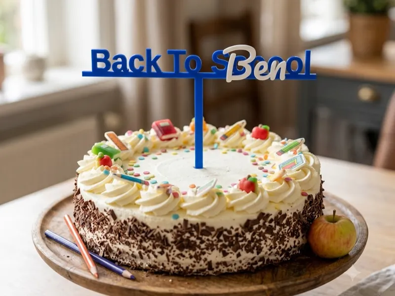 Customizable Cake Topper Text