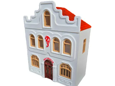 H0 scale Red Dragon house