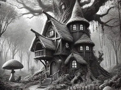 house in the woods hueforge