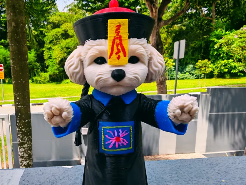 Cute Chinese Dog Vampire