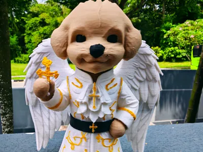Cute Angel Dog