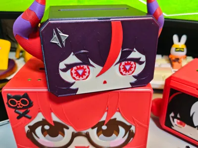 「Ex Ring」Shinku Fanart Chibi Big Head Desktop Tissue and Storage Organizer Ornament