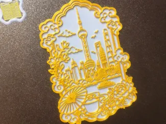 上海东方明珠非遗掐丝
