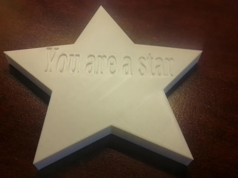 Star message plate