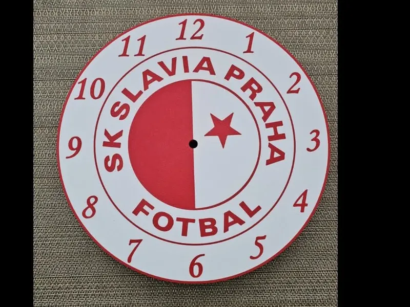 SK Slavia Prague wall clock