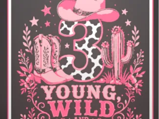 young wild and 3 lightbox happy bday
