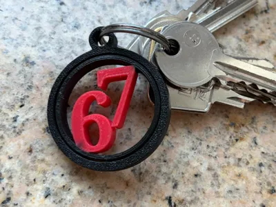 67 gyro keychain
