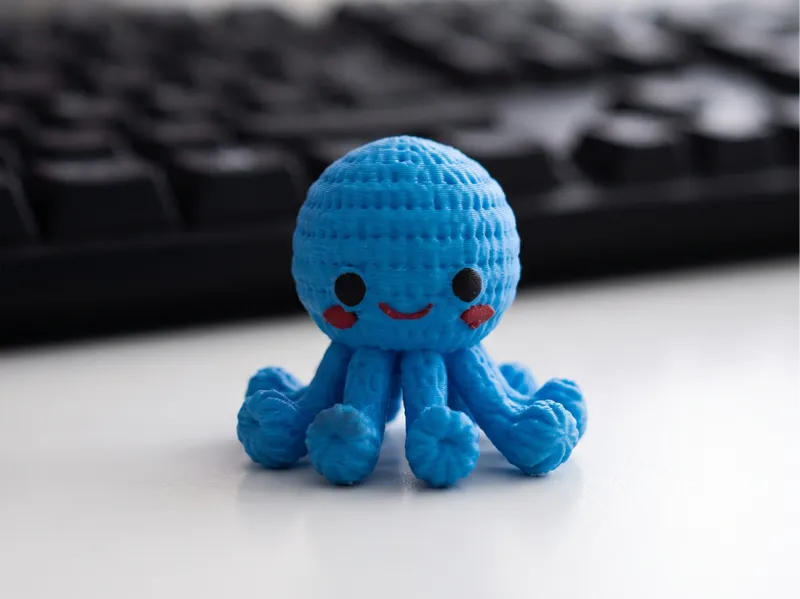 Cute Crochet-Style Octopus Desk Buddy