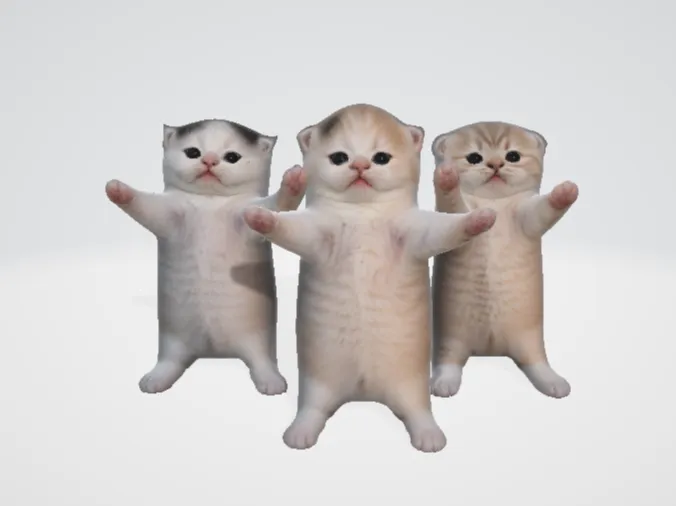Three Cats Dancing meme 
