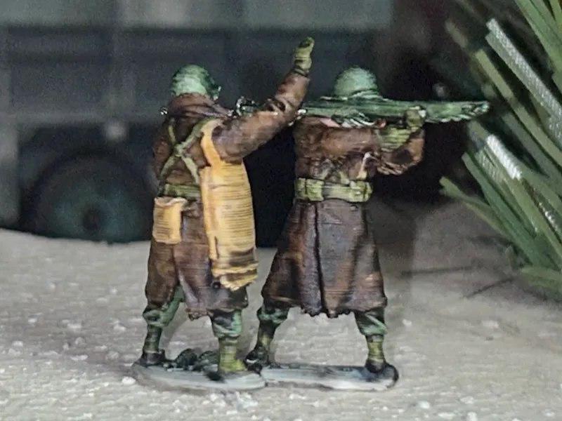 WW2 US winter 2-man bazooka team