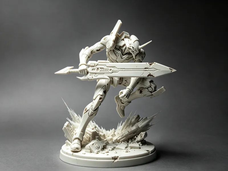 eva-01初号机 战损版 一体打印 简单支撑