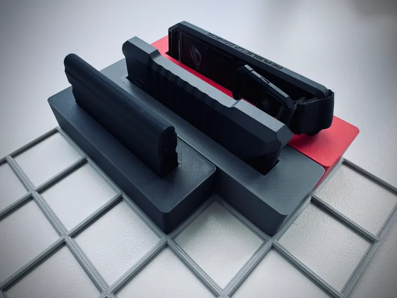 rog与三星硬盘盒gridfinity收纳