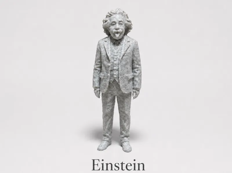 Einstein standing