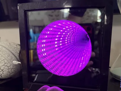 6 inch infinity cube for 8x32 ws2812b matrix