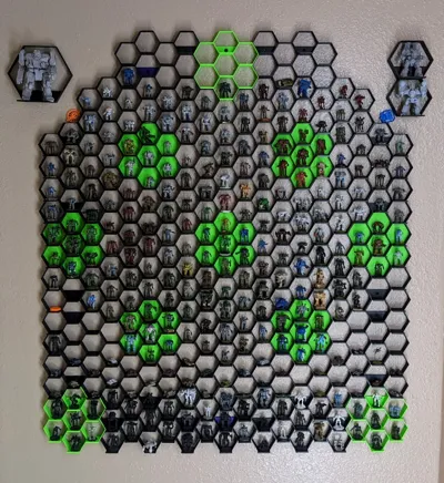 Miniatures Display - Hex Shaped (6mm scale)