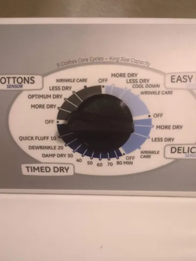 GE Dryer Replacement Knob