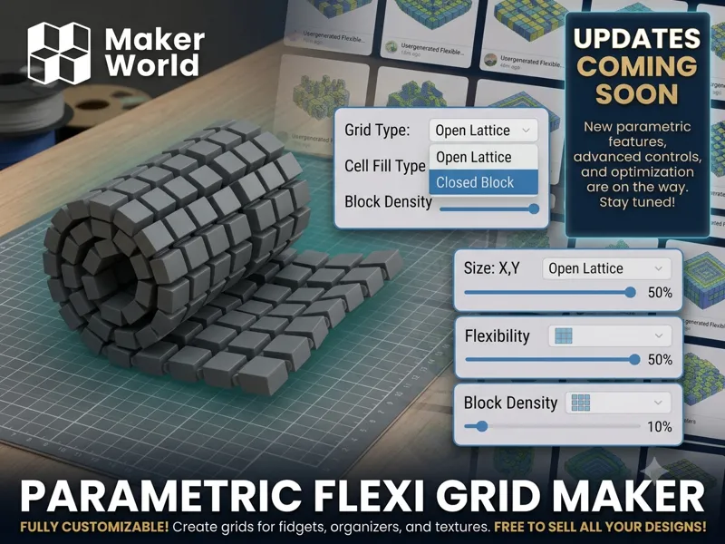 Custom Flexi Grid parametric generator 