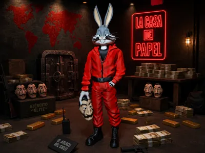 Bugs Bunny La Casa de Papel – Multi-Part