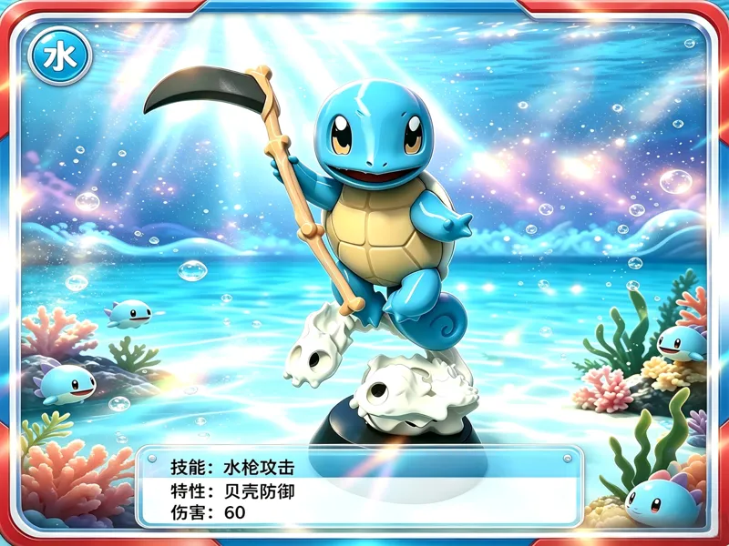 海洋杰尼龟摆件  无需AMS