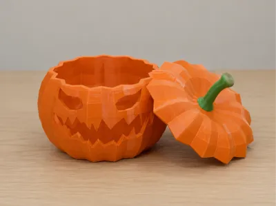 Jack-O'-Lantern Pumpkin Bowl with Lid; Three sizes