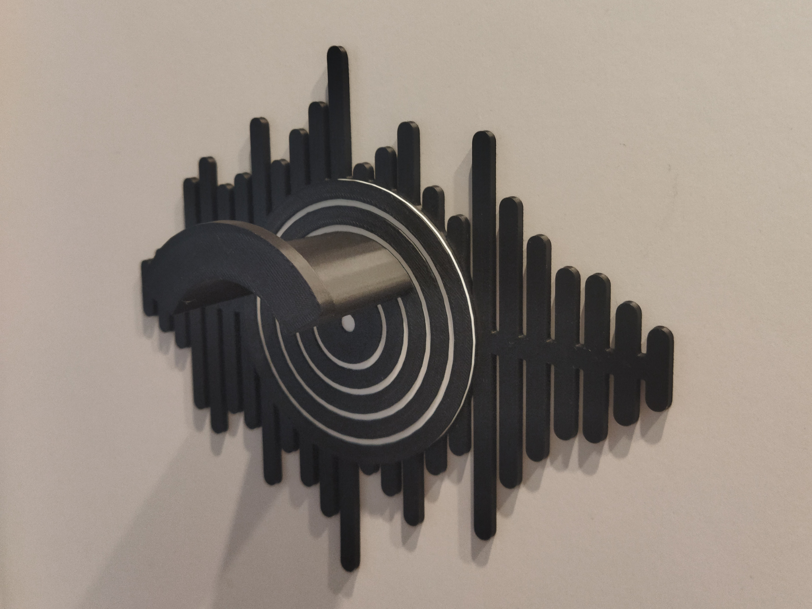 Soundwave Headphone Wall Mount. Hidden Wall Fixing