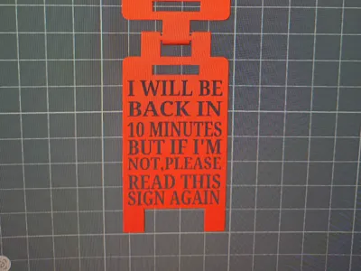10 minute sign