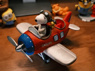 Snoopy Little Airplane Pen Holder