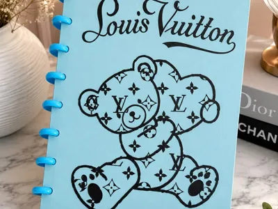 LV Bear Smart Notebook Cover A5 Sheet