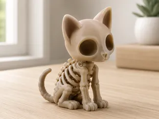 猫咪骨架摆件