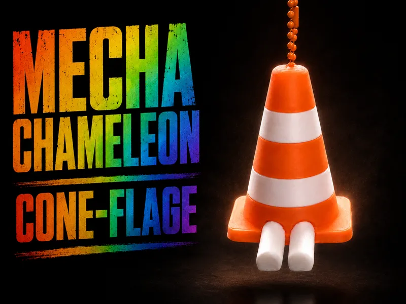 Mecha Chameleon – Traffic Cone Swing