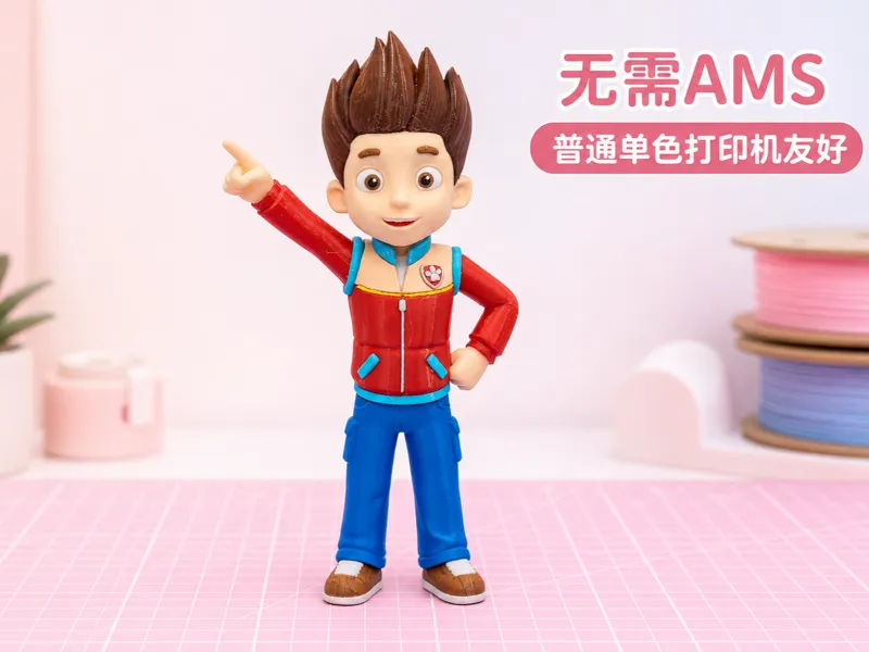 汪汪队立大功 - 莱德 (Ryder) 24cm 分件多色模型 无需AMS