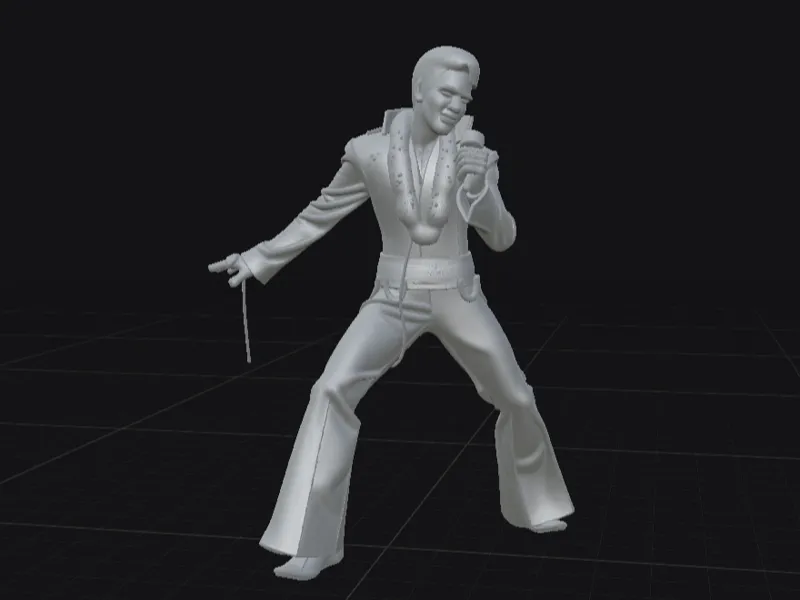 Elvis Presley - The King of Rock Statue FanArt