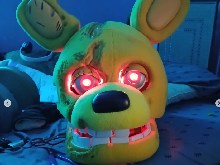spring bonnie cosplay head model 