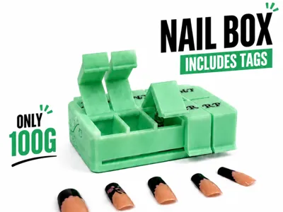 Nail Box With Tags and Hinge
