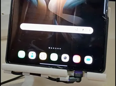 Z Fold Stand with mods for Magnetic Charging Cable