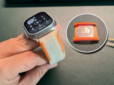 A small accessory to hide an access card in an iwatch strap, IC card, CUID card