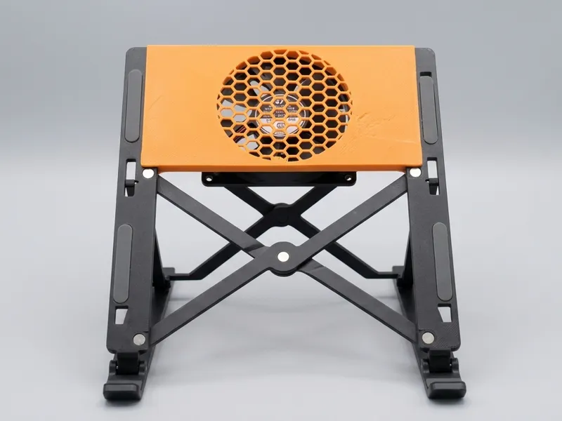 Aluminum Laptop Stand Cooler - 80mm Fan Mount