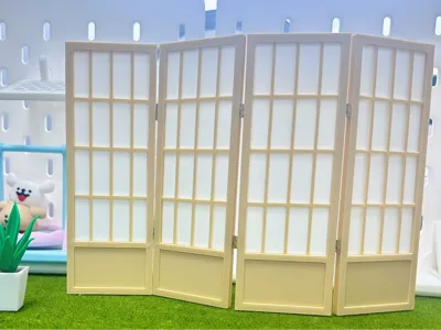 1:12 Minimalist Wood-Style Screen