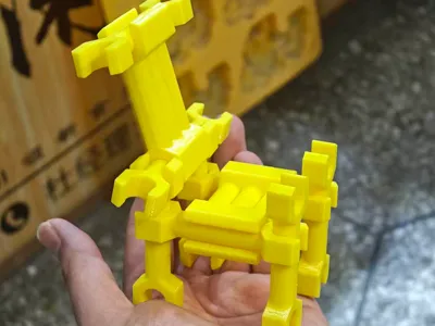 Cheese Wrench Building Blocks (can be assembled flat or in 3D, unleash your creativity)