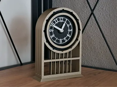 Art Deco Style Table Clock