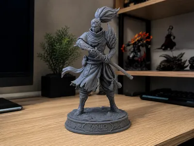 Wind Swordsman Samurai | Fantasy Warrior Statue